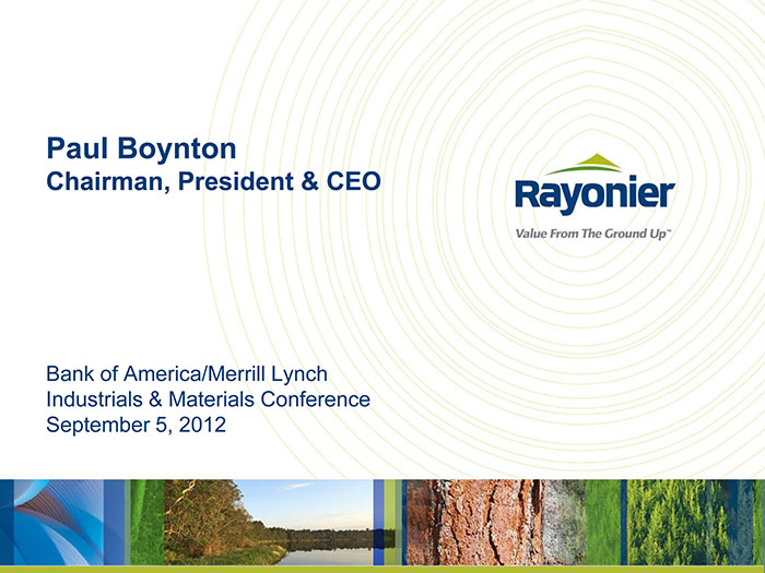 Bank of America/ Merrill Lynch Industrials & Materials Conference - September 2012