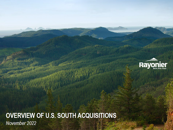 Overview of U.S. South Acquisitions