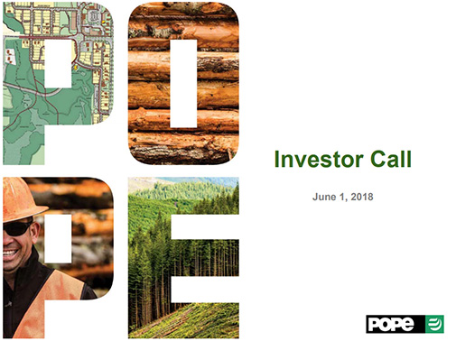 Investor Call Presentation June 1, 2018