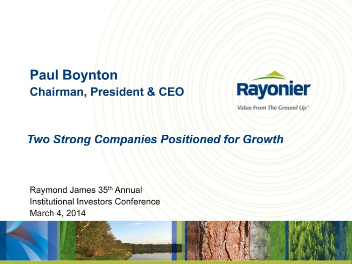 Raymond James 35th Annual Institutional Investors Conference - March 2014